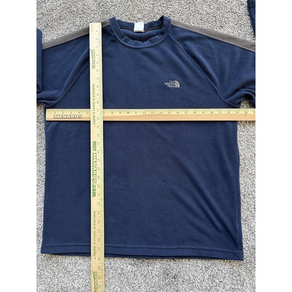 The North Face Men’s‎ Fleece Blue Shirt Large Long Sleeve Soft L - Picture 5 of 11